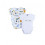 2 BODYS CROISE MANCHE COURTE DINO 12M 21