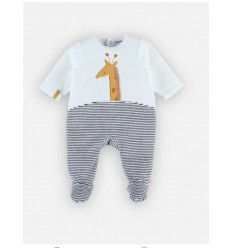 PYJAMA 2-KLEURIG GIRAFE FLUWEEL 3M 21