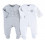 SET 2 GRIJZE PYJAMA'S JERSEY 0M 21