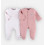 2 PYJAMA'S DORS-BIEN ROSE COTON 1M 21