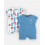 2 PYJAMA'S BLAUW KORTE BROEK COTON 0M 21