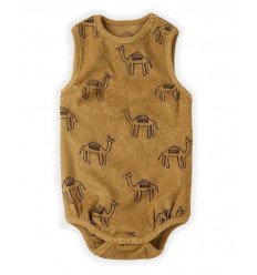 LOOSE ROMPER PRINT CAMEL DESERT 3M 21