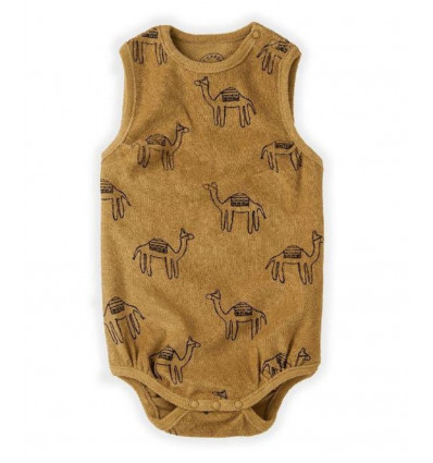 LOOSE ROMPER PRINT CAMEL DESERT 3M 21