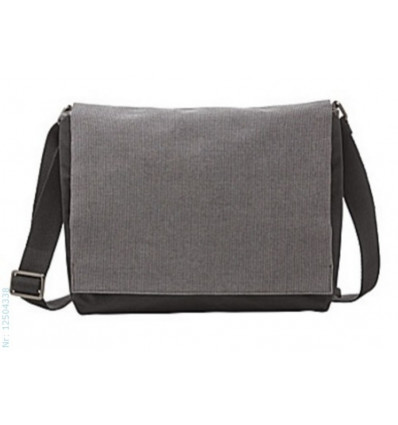 CASUAL MESSENGER BAG TWILL BLACK BLACK 9