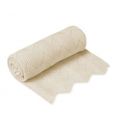 SCALLOP KNIT THROW 80X100CM NATURAL 21