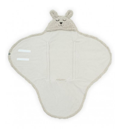 WRAP BLANKET BUNNY NOUGAT 22