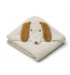 ALBERT HOODED TOWEL DOG SANDY 21