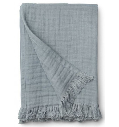 MAGDA MUSLIN BLANKET DOVE BLUE 21