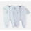 2 PYJAMAS DORS-BIEN VELOURS GRIS 3M 21