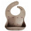 SILICONE BIB PATTERN BROWN SAFARI 231
