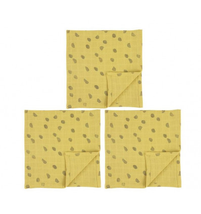 MUSLIN CLOTHS 55X55CM 3P SUNNY SPOTS 221
