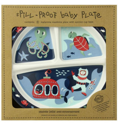 SUGARBOOGER DIVIDED SUCTION PLATE OCEAN