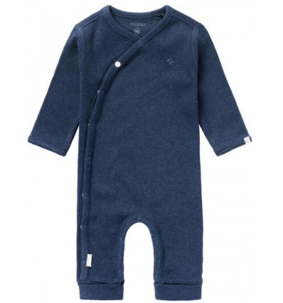 U PLAYSUIT LS RIB NEVIS NAVY MEL 56 21