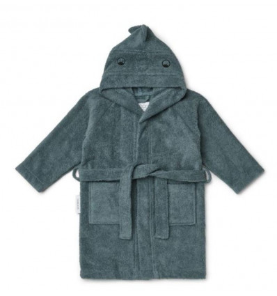 LILY BATHROBE DINO WHALE BLUE 3-4Y 21
