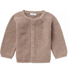U CARDIGAN KNIT NAGA TAUPE MELANGE 74 21