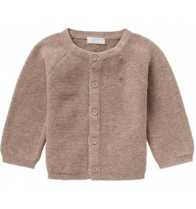 U CARDIGAN KNIT NAGA TAUPE MELANGE 74 21