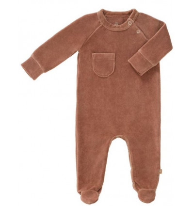 PYJAMA VELOURS FEET TAWNY BROWN 3-6M 21