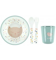 SET REPAS 4 PIECES MELAMINE C&M 21