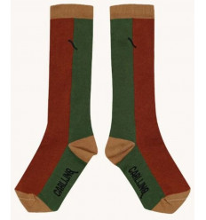 KNEE SOCKS COLORS GINGER/GREEN 2-4Y 21