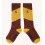 KNEE SOCKS DIAGONAL BROWN/YELLOW 4-6Y 21