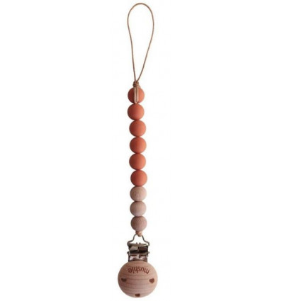 PACIFIER CLIP CLEO CLEMENTINE/WOOD 211