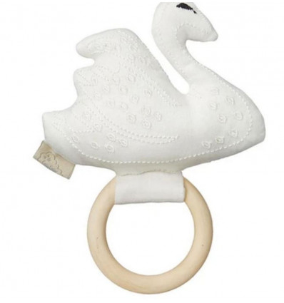 RATTLE SWAN Q/MAPLE WOOD RING GOTS OFF