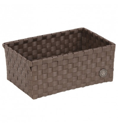 SARDINIA OPEN BASKET RECTANGULAR DARK