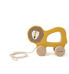 WOODEN PULL ALONG TOY MR. LION 25