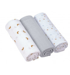 SWADDLE&BURP BLANKET L TRACTOR 24