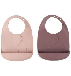 PEEKABOO BIB 2-PACK ELPHEE POWDER 25
