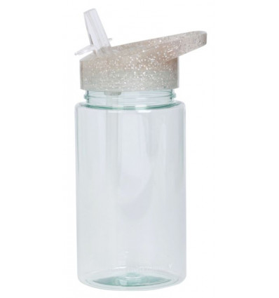 DRINK BOTTLE GLITTER SILVER 21