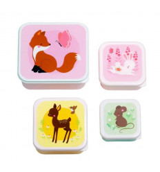 LUNCH & SNACK BOX SET FOREST FRIENDS 21