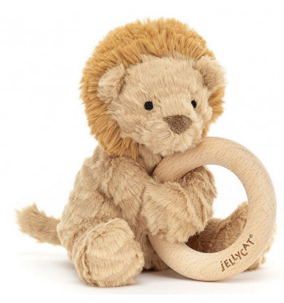 FUDDLEWUDDLE LION WOODEN RING TOY 213