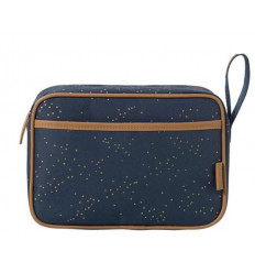 TOILETTAS LARGE INDIGO DOTS GOLD 233
