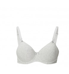 COTTON COMF. NURSING BRA GREY MEL D80 21