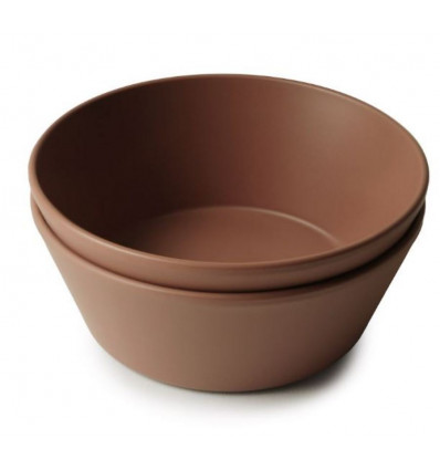 BOWL ROUND CARAMEL 2 PCS 24