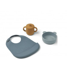CONNOR BABY DINING SET MR BEAR BLUE 21