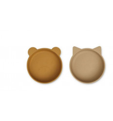 VANESSA BOWL 2P GOLDEN CARAMEL OAT 21