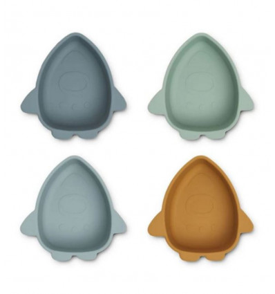 IGGY SILICONE BOWLS 4P SPACE BLUE 21
