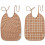 LAI BIB PRINT 2P GRAPHIC STROKE/ROSE 21