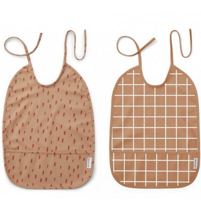 LAI BIB PRINT 2P GRAPHIC STROKE/ROSE 21
