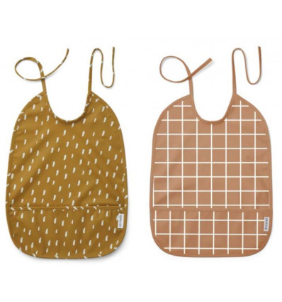 LAI BIB PRINT 2P GRAPH STROKE/CARAMEL 21