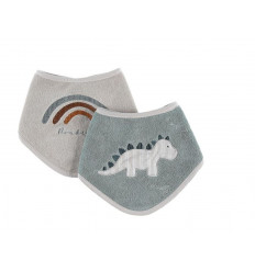 T&S SET 2 BANDANA SLABBETJES TERRY 25