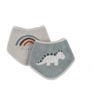 T&S SET 2 BANDANA SLABBETJES TERRY 25