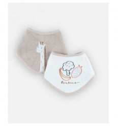 T&S SET 2 BANDANA SLABBETJES TERRY 25