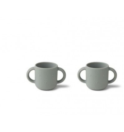GENE SIL CUP 2P RABBIT DOVE BLUE 21