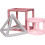 TEETHER TOY SIL GEOMETRIC SHAPES PINK 23