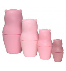 NESTING TOY BEAR PINK 23
