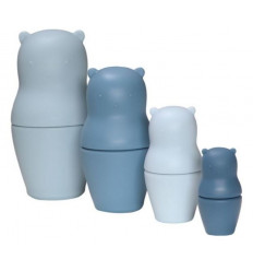 NESTING TOY BEAR BLUE 23
