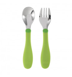 MES PREMIERS COUVERTS BOUTS INOX X2 VERT